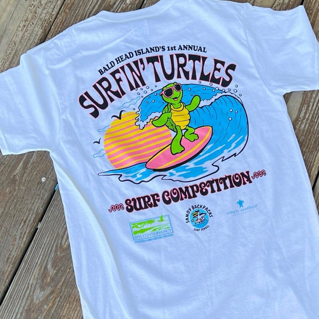 Burlap Turtle Polyester T-Shirt